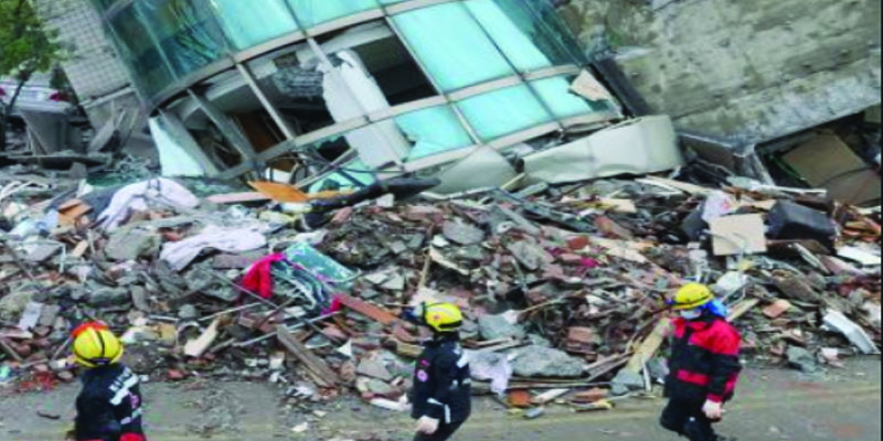 زلزال قوي يضرب تايوان ويهز مباني العاصمة
